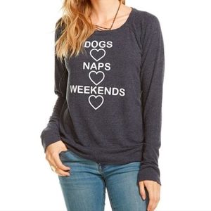 Chaser Dogs Naps Weekends Pullover Sweater
